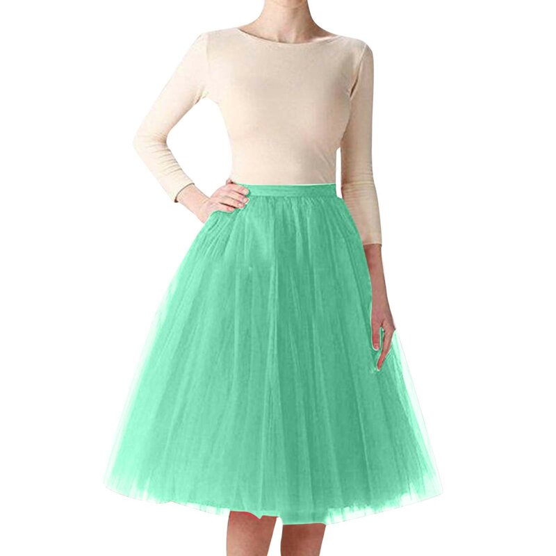 Женские летние юбки из пряжи, новинка 2024, тонкая трапециевидная юбка с завышенной талией, длинное Сетчатое платье, полуоблегающее платье