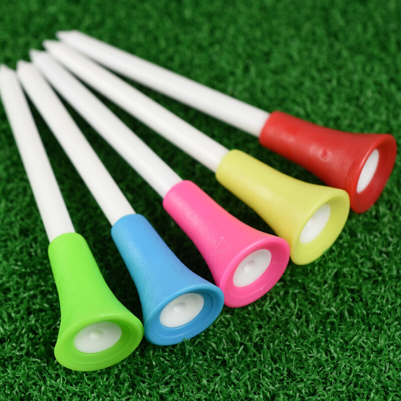 20/30 PCS/Pack Plastic Golf Tees Multi Color 83mm Durable Rubber Cushion Top Golf Ball Holder Golf Accessories