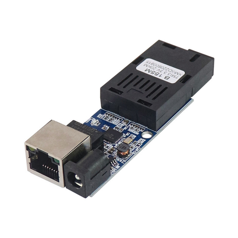 5 paia Mini convertitore multimediale in fibra ottica 10/100Mbps Single Mode Single 20Km fibra SC Port Switch in fibra