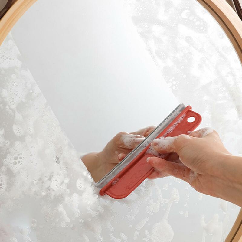 ไม้กวาดทำความสะอาดพร้อมตะขอขูดกระจกแพ็ค2-6แพ็คสำหรับกระเบื้องพื้นผิวเรียบ