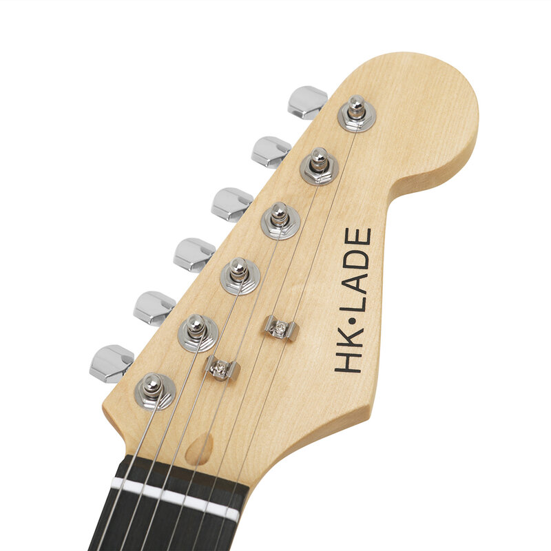 HK-LADE-guitarra eléctrica de 6 cuerdas para estudiantes, banda de Rock de 39 pulgadas, 22 trastes, juego de emparejamiento para principiantes
