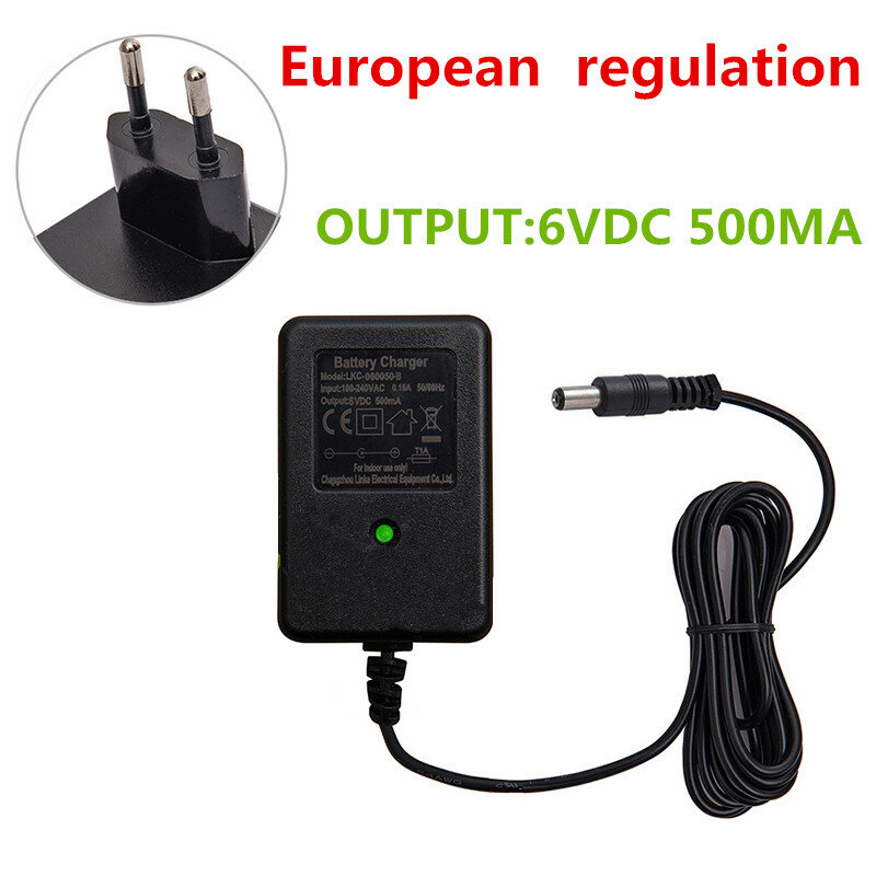 6V 12V Charger for Kids Ride On Car, 12 Volt Ride On Charger for Wrangler SUV Sports Car Farm Tractor Ride On Toys Accessories