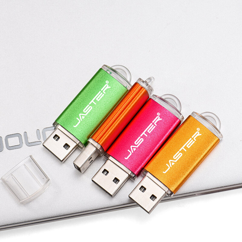 JASTER USB แฟลชไดรฟ์ USB 2.0 ไดรฟ์ Memory Stick ไดรฟ์ปากกา 4G/8G/16G/32G/64G/128GB USB Flash Drive สำหรับ PC จัดส่งฟรี