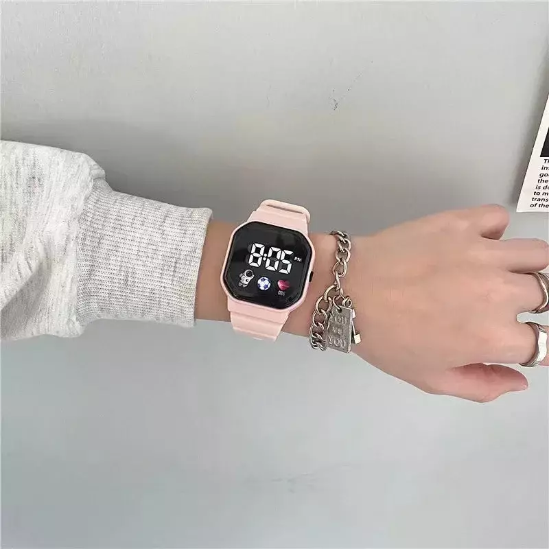 Kinder Horloge Led Elektronisch Horloge Mode Sport Horloges Voor Kinderen Waterdicht Tiener Jongens Meisjes Lichtgewicht Polshorlojes