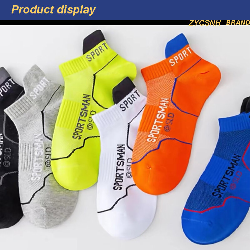 10Pairs High Quality Men Ankle Socks Breathable Cotton Sports Socks Mesh Casual Athletic Summer Thin Cut Short Sokken Size 38-45