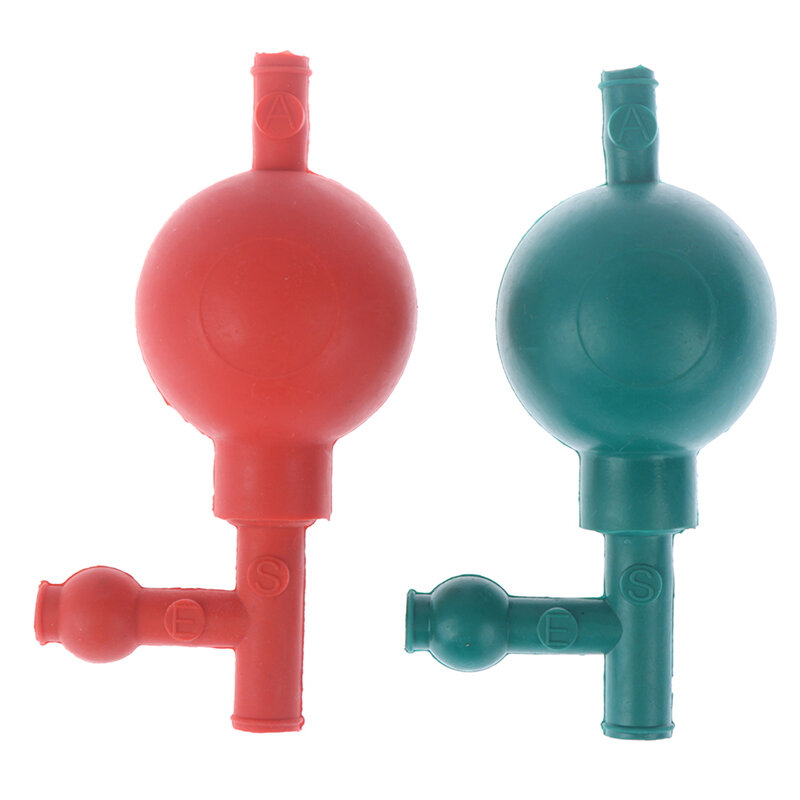 1pc Rubber Suction Bulb Lab Rubber Suction Bulb Safe Pressure Quantitative Pipette Filler with 3 Valves