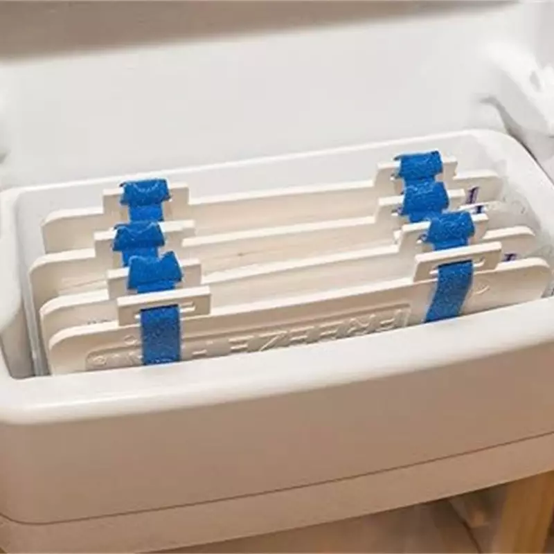 Caixa armazenamento congelamento leite materno placa braçadeira portátil geladeira leite tala armazenamento