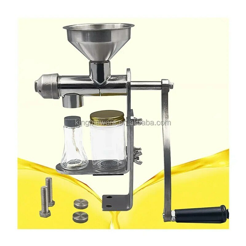 Máquina manual de prensado de aceite de cacahuete y nogal, prensadora de aceite de mano pequeña, a la venta