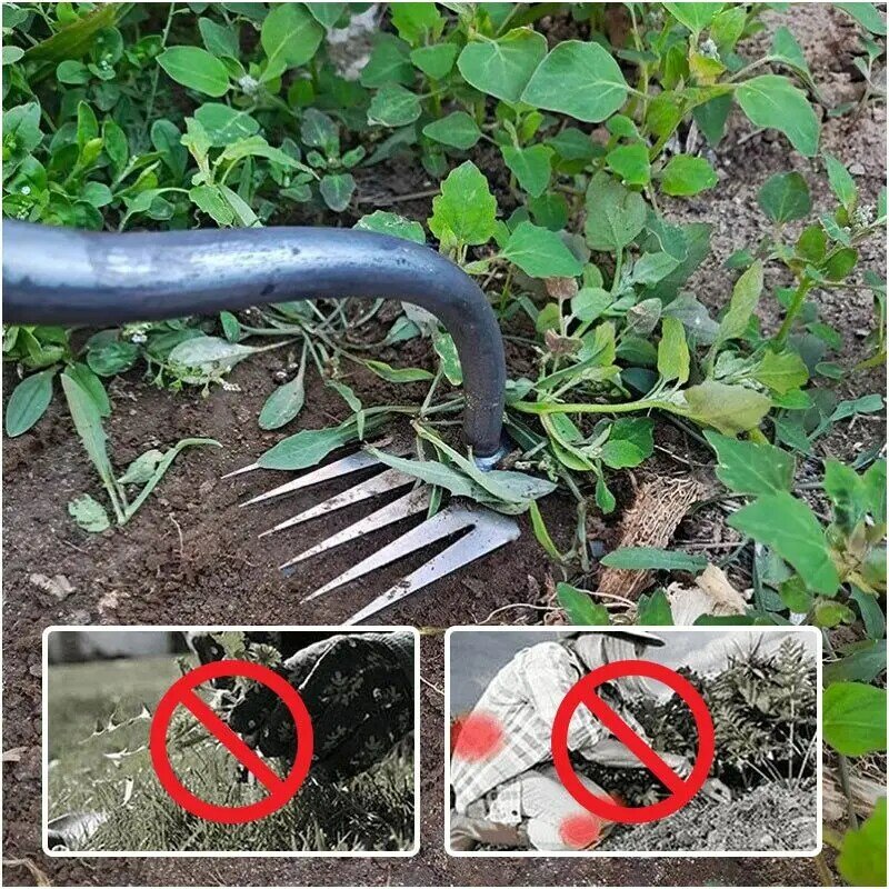2 IN 1 Manual Weed Remover Tool Grass Rooting Loose Soil Hand Weeding Removal Puller Garden Shovel Gardening Tool Dropshipping