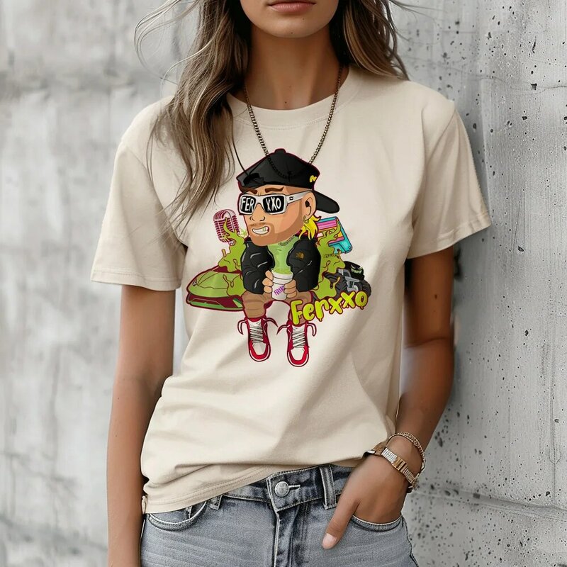 Camisetas Feid das mulheres, Tee Designer Feminino, Roupas Y2K