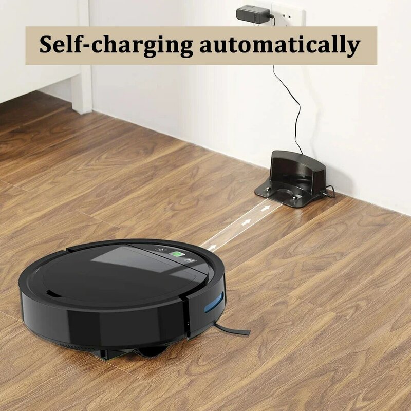 가정용 로봇 진공 청소기, 2500PA 스마트 무선 자동 충전 앱, 바닥 청소, 알렉사 구글