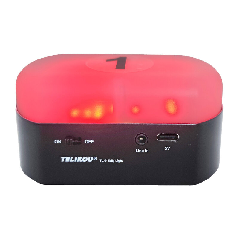 TELIKOU TX-10 | 무선 멀티 카메라 탈리 시스템 리모컨 라이브 스트리밍 비디오 스위처 또는 BMD 방송 탈리 인터페이스