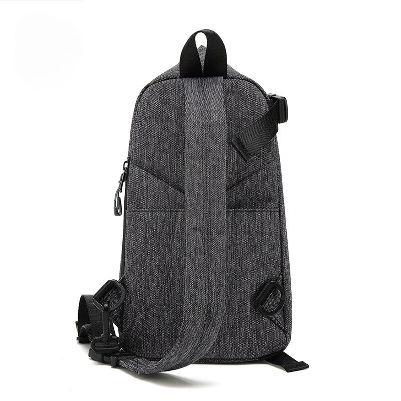 Korean Version Men's Retro Shoulder Bag with Large Capacity Simple and Fashionable Casual Chest Bag Outdoor Sports Backpack