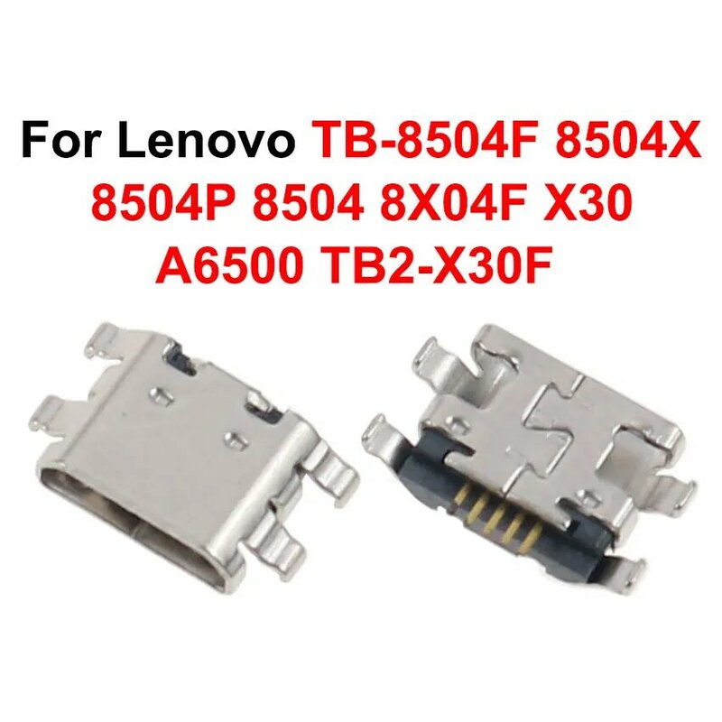 Tipo-C Micro USB Jack Tomada Fêmea, Conector de Carregamento, Lenovo Tablet, TB-X605F, X605L, X606X, X703F, 8804F, X705L, 8703F, X304F