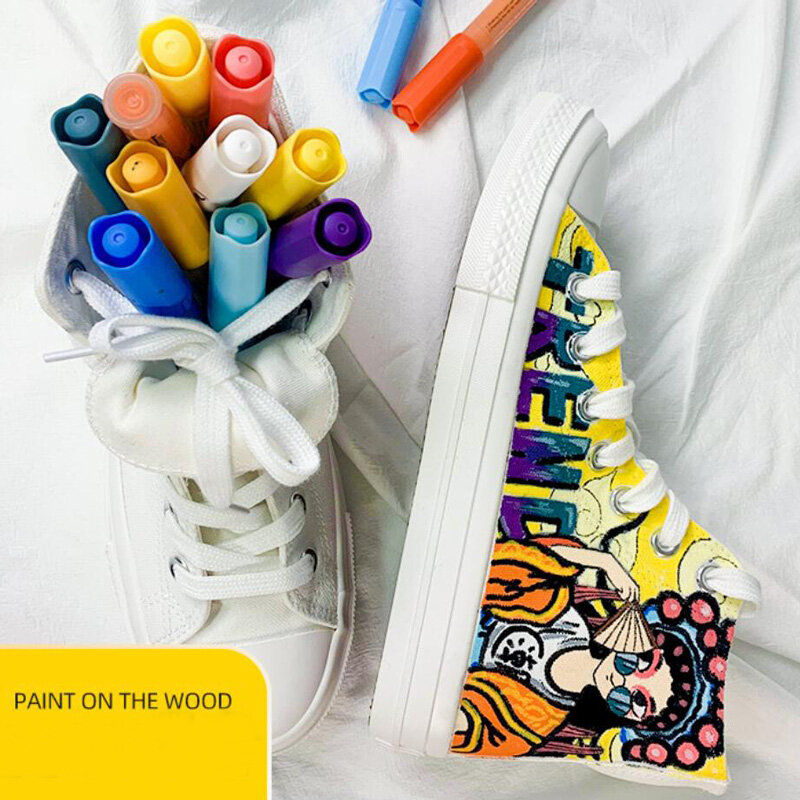 Profesjonalne kolory rysunek kolorowe markery kolory do malowania dzieci permanentne markery akrylowe akcesoria do malowania dla artysty