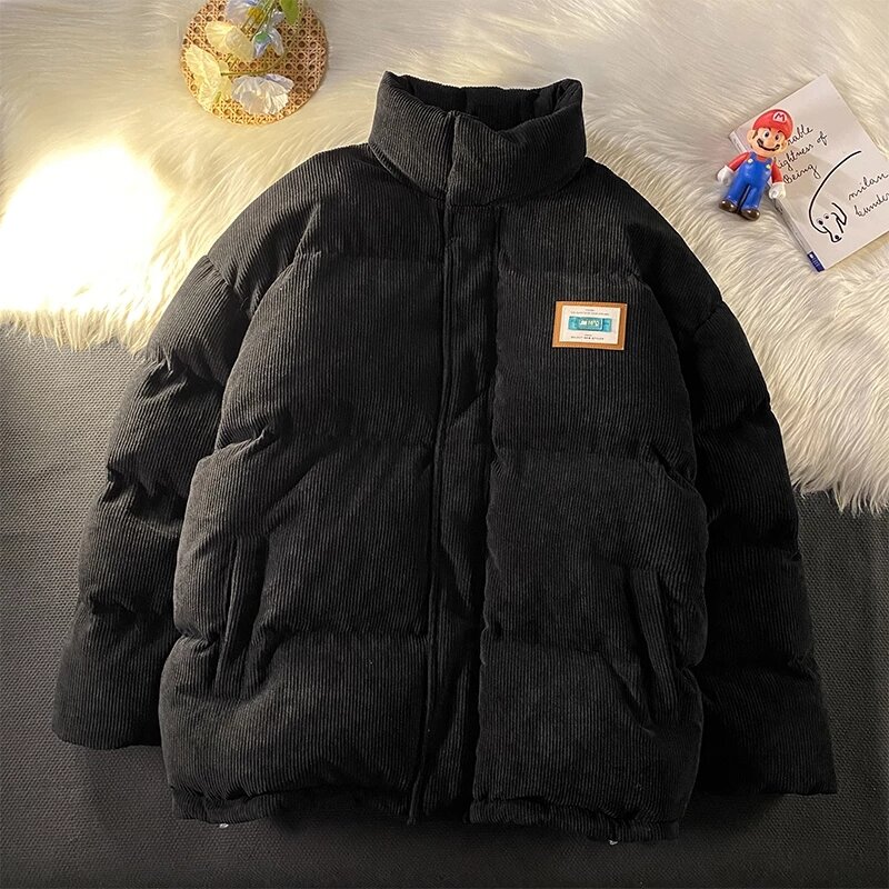 2022 мужские теплые вельветовые хлопковые мужские зимние куртки большого размера в стиле Харадзюку ветровка пуховик пальто женские парки