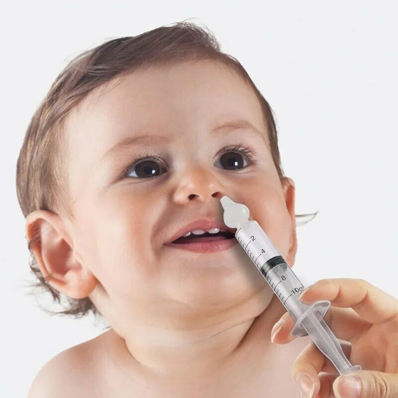 10ML/20ML Aspirator do nosa dla dzieci strzykawka dla niemowląt czyścik do nosa nieżyt nosa irygator igła do nosa do mycia nosa dla dzieci
