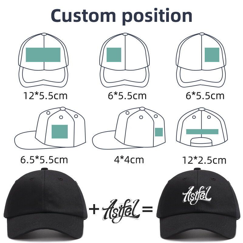 เสื้อยืดปักชื่อโลโก้สำหรับผู้ชาย XD หมวกหมวกเบสบอลผู้หญิงพ่อหมวก Snapback แบบมืออาชีพออกแบบได้ตามที่ต้องการ