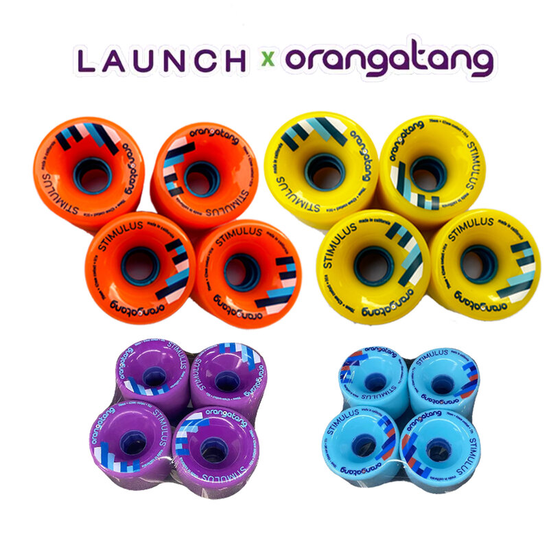 Orangatang-ruedas para monopatín longboard, 70mm, azul, buena calidad, 77a80a86a street stunt pro level wheels OT dancing longboard wheel