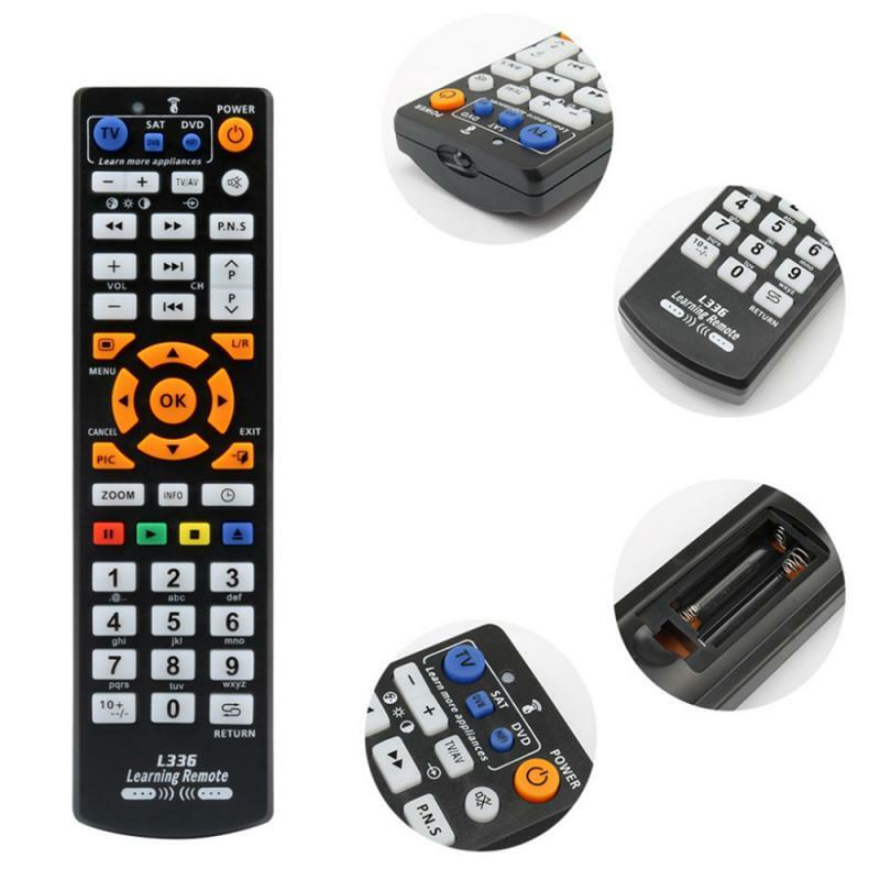 Télécommande intelligente universelle, télécommande IR avec fonction d'apprentissage pour TV CBL DVD SAT pour L336