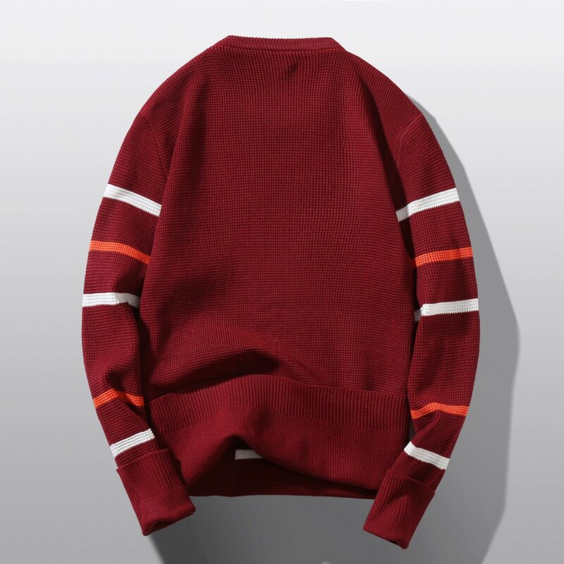 2022 Autumn Winter New Men O-Neck Pullover Sweater Fashion Solid Color Thick and Warm Bottoming Shirt Male Brand Clothes