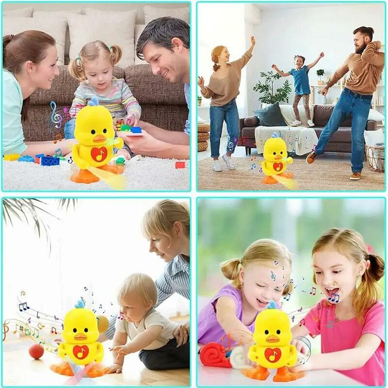 Cartoon Musical Electric Dancing Duck Toy Kids Children Children's Toys Boy Girl Gifts Shower Toddler Gift Birthday Day Inf T0C4