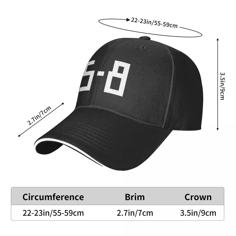 Czarny rycerz: czapka z daszkiem 5-8 Golf duży rozmiar kapelusz damski 2024 męski