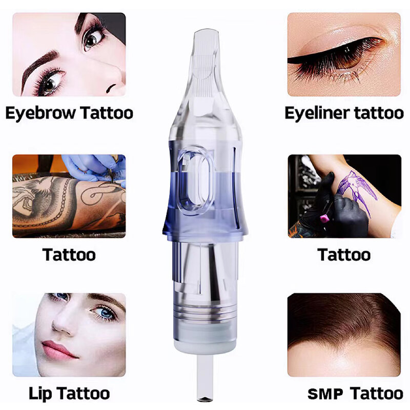 BRONC Tattoo Needle Professional High-Quality Needle Disposable Sterilized Sterile Ink Cartridge 0.30/0.35mm RL 20pcs/Lot Tools