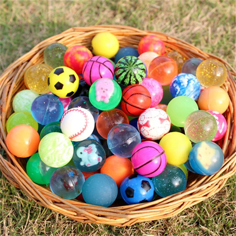 20 sztuk małe skoki gumowa piłka anty stres odbijające się piłki dzieci woda grać zabawki do kąpieli gry na świeżym powietrzu edukacyjne zabawki dla dzieci
