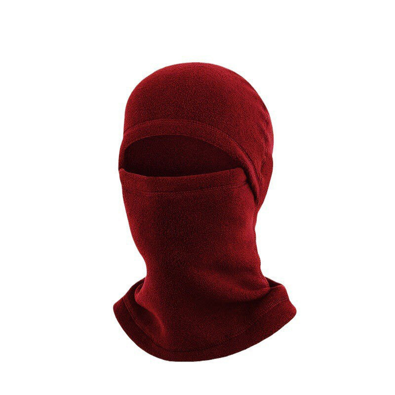 Chapeau masqué coupe-vent avec masque facial, bonnets pour le cyclisme, le ski, la chaleur, l'hiver, 1 pièce