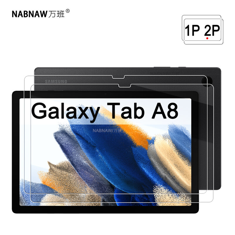 Protector de pantalla HD a prueba de arañazos, vidrio templado para Samsung Galaxy Tab A8, SM-X200 de 10,5 pulgadas, SM-X205