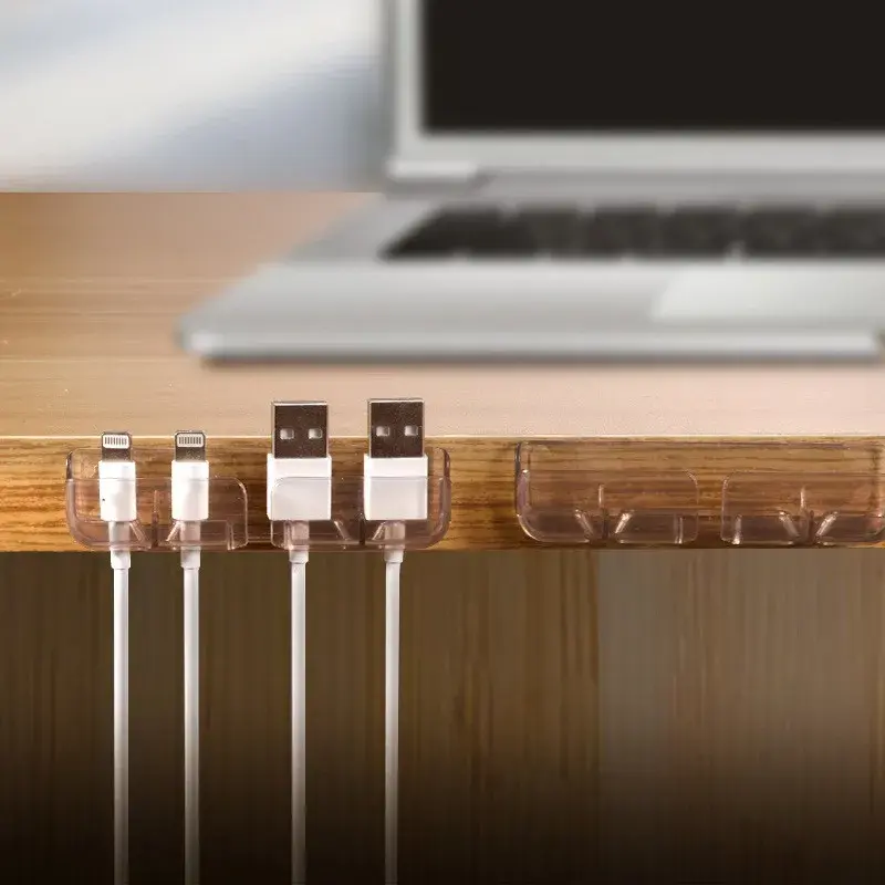 3 stücke Kabel Organizer Schreibtisch Set USB-Kabel Wickler Desktop-Management-Clips Kabel halter für Datenleitung Kopfhörer Draht Organizer