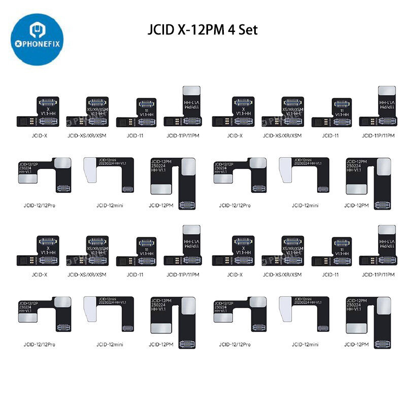 JC-Cable flexible de matriz de puntos sin eliminación para iPhone, accesorio para proyector de puntos, compatible con iPhone X-14 PRO MAX, lectura y escritura, reparación de identificación facial, sin soldadura IC
