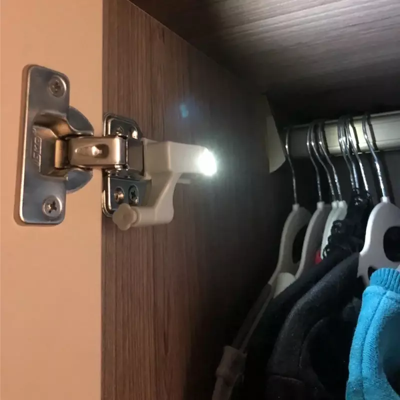 12/1Pcs Universal LED Inner Hinge Lamp Under Cabinet Light Wardrobe Cupboard Sensor Lights For Bedroom Kitchen Closet Decor Lamp