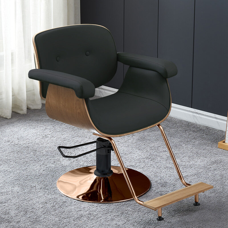 Современные эстетические парикмахерские кресла, косметические эргономичные поворотные кресла для салона красоты, эргономичная роскошная мебель Silla Barberia