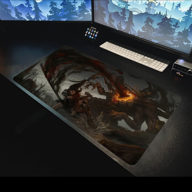Mouse Pads Monster Fight Xxl Mouse Pad Anime Game Mats Deskmat Pc Accessories Mousepad Gamer Desk Mat Gaming Mause Office Large