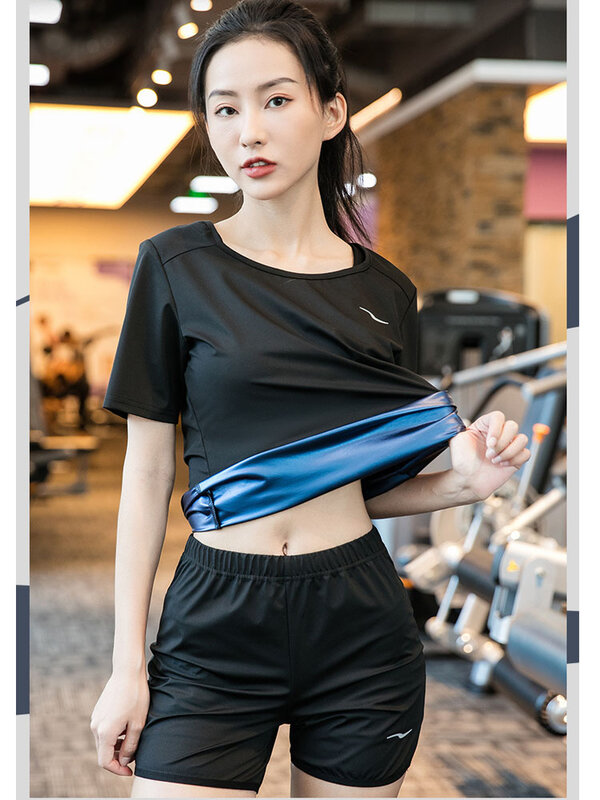 Sauna Sweatsuits Shirt Taille Trainer Voor Dames Heren Compressievest Workout Gym Kleding Zweetversterker Jas Met Lange Mouwen/Broek