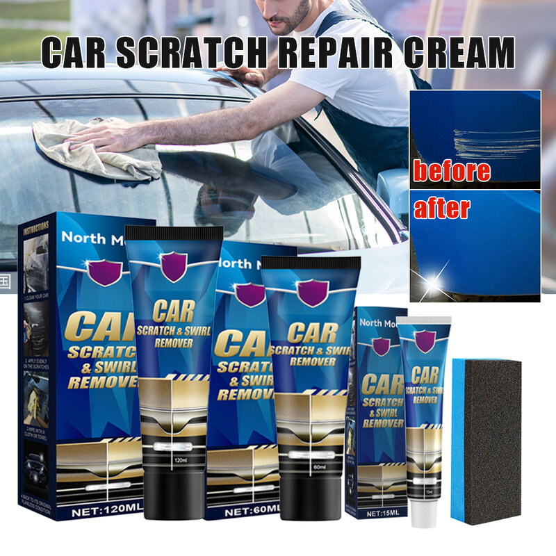 15/60/120ML Car Scratch Repair Plaster Automobile Scratch Swirl Remover Mark Repair Care Wax Paint Scratches Kit Car Beauty Tool