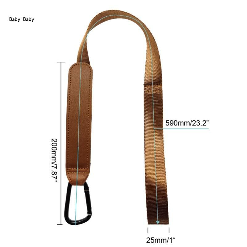 Q81A Pram Safety Wrist Strap Baby Stroller Anti-Slip Safety Wrist Belt Hand Control Leash with Hanging Hook for Pushchairs