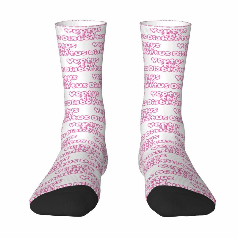 Yeetus The Diabeetus - Pink Socks Harajuku Super Soft Stockings All Season Long Socks Accessories for Unisex Birthday Present