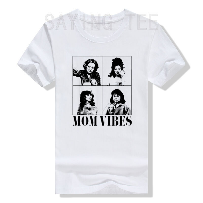90's Mom Vibes Vintage Funny Cool Mom Trendy Mother's Day T-Shirt Retro Style Mama Mama Nowość Wife Prezent Moda Damska Koszulki