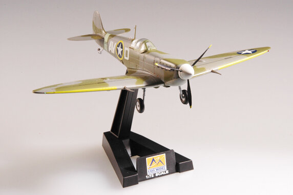 Easymodel 37215 1/72 WWII USAAF 355 Squadro Spitfire Fighter dirakit militer selesai statis Model plastik koleksi atau hadiah