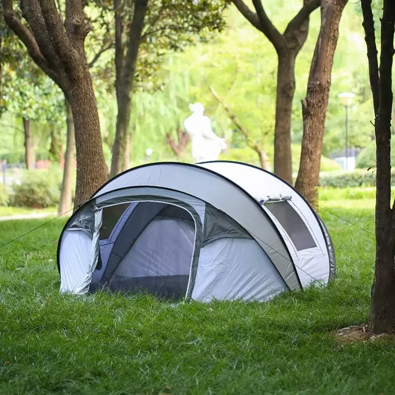 Tenda istantanea da campeggio, tenda Pop-Up per 2/4/6/8/10 persone, tenda a cupola resistente all'acqua, installazione facile per il trasporto in campeggio gratuito