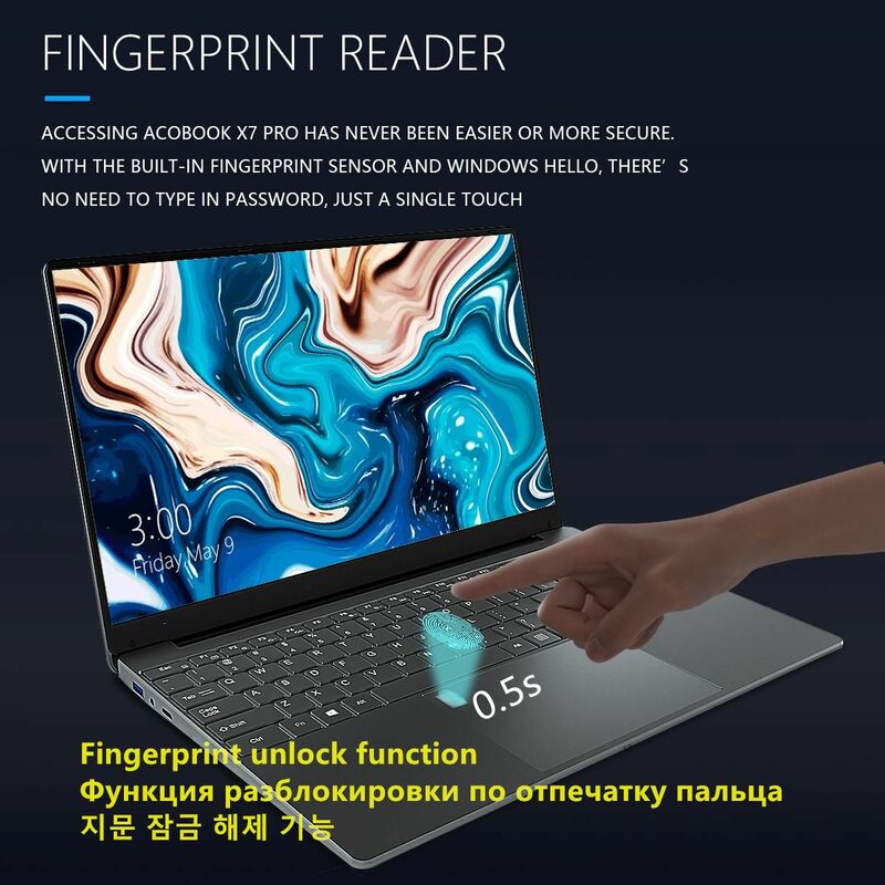 CARBAYTA ноутбук, экран 15,6 дюймов, 16 ГБ ОЗУ, Intel Celeron N5095