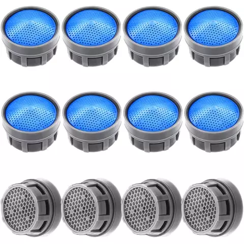 12 Pieces Water Saving Tap Diffuser Sprayer Faucet Aerators Flow Restrictor Replacement 22mm Nozzle Filter Bubbler