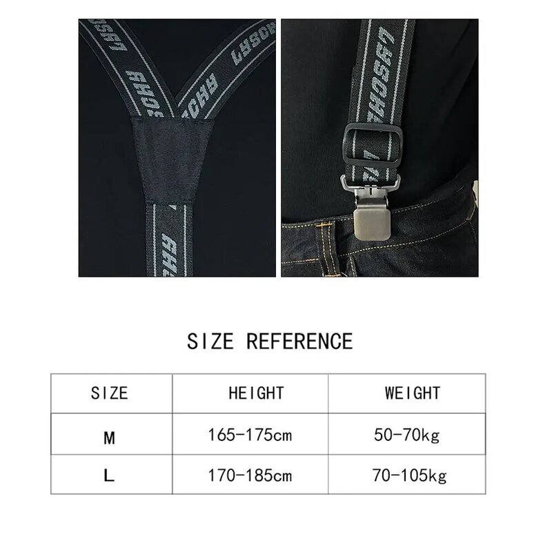 Celana Suspender sepeda motor y-back, celana Suspender balap Suspender elastis dapat diatur untuk sepeda motor