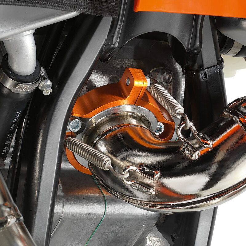 Klem ujung knalpot sepeda motor, penjepit pipa Muffler dengan flens untuk KTM TPI EXC 300 250 XC-W 2017-2023 SX 250 300 XC XC-W 6D 2017-2022