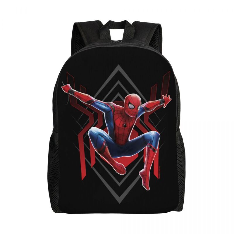 Niestandardowy plecak Spiderman z pająkiem dla mężczyzn w studentka szkolnym na 15 Cal torby na Laptop