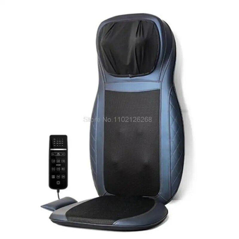 Home Car Electric Heating Vibration Shiatsu Massage Pad Office Full Body Massage Chair Seat Neck, Waist and Waist Relaxation Pad