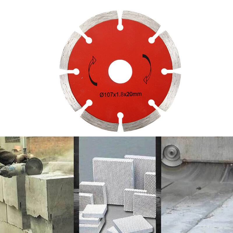 Diamentowe ostrze piły tarcza 107mm do szlifierki kątowej do cięcia betonu ceramicznego renowacji akcesoria narzędzie do drewna
